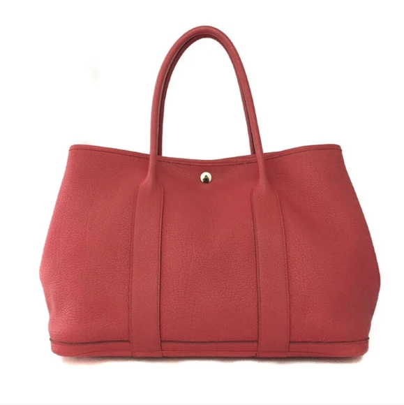 Hermes Garden Party Clemence Leather Handbag - Picture 8 of 11